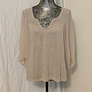 ✨50% OFF✨ AEO neutral chiffon top